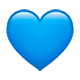 💙 Emoji Corazón Azul en WhatsApp 2.19.7.
