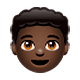 👦🏿 Emoji Niño: Tono De Piel Oscuro en WhatsApp 2.19.7.