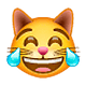 😹 Emoji Rosto De Gato Com Lágrimas De Alegria na WhatsApp 2.19.7.