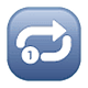 Emoji 🔂 Pulsante Di Ripetizione Della Riproduzione Di Una Traccia su WhatsApp 2.19.7.