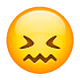 Emoji 😖 Faccina Frustrata su WhatsApp 2.19.7.