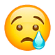 Emoji 😢 Faccina Che Piange su WhatsApp 2.19.7.