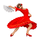 Émoji 💃🏽 Danseuse : Peau Légèrement Mate sur WhatsApp 2.19.7.