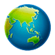 🌏 Emoji Globus mit Asien und Australien WhatsApp 2.19.7.