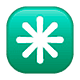 Emoji ✳️ Asterisco su WhatsApp 2.19.7.