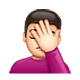 🤦🏻 Emoji Persona Con La Mano En La Frente: Tono De Piel Claro en WhatsApp 2.19.7.