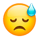 Emoji 😓 Faccina Sudata su WhatsApp 2.19.7.