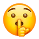 🤫 Emoji Rosto Fazendo Sinal De Silêncio na WhatsApp 2.19.7.
