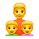 👨‍👦‍👦 Emoji Familia: Hombre, Niño, Niño en WhatsApp 2.19.7.