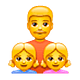 👨‍👧‍👧 Emoji Familie: Mann, Mädchen und Mädchen WhatsApp 2.19.7.