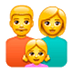 👨‍👩‍👧 Emoji Familie: Mann, Frau und Mädchen WhatsApp 2.19.7.