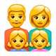 Emoji 👨‍👩‍👧‍👧 Famiglia: Uomo, Donna, Bambina E Bambina su WhatsApp 2.19.7.