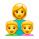 👩‍👦‍👦 Emoji Familia: Mujer, Niño, Niño en WhatsApp 2.19.7.