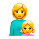 👩‍👧 Emoji Familie: Frau, Mädchen WhatsApp 2.19.7.