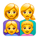 👩‍👩‍👧‍👦 Emoji Familia: Mujer, Mujer, Niña, Niño en WhatsApp 2.19.7.