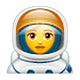 Emoji 👩‍🚀 Astronauta Donna su WhatsApp 2.19.7.