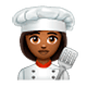 👩🏾‍🍳 Emoji Cocinera: Tono De Piel Oscuro Medio en WhatsApp 2.19.7.
