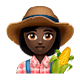 👩🏿‍🌾 Emoji Agricultora: Tono De Piel Oscuro en WhatsApp 2.19.7.