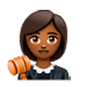 Emoji 👩🏾‍⚖️ Giudice Donna: Carnagione Abbastanza Scura su WhatsApp 2.19.7.