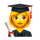 👩‍🎓 Emoji Estudiante Mujer en WhatsApp 2.19.7.