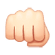 Emoji 👊🏻 Pugno Chiuso: Carnagione Chiara su WhatsApp 2.19.7.