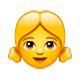 Emoji 👧 Bambina su WhatsApp 2.19.7.
