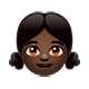 👧🏿 Emoji Menina: Pele Escura na WhatsApp 2.19.7.