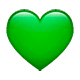 Émoji 💚 Cœur Vert sur WhatsApp 2.19.7.