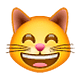 😸 Emoji Gato Sonriendo Con Ojos Sonrientes en WhatsApp 2.19.7.