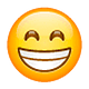 😁 Emoji strahlendes Gesicht mit lachenden Augen WhatsApp 2.19.7.