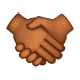 🤝🏾 Emoji Handschlag, mitteldunkle Hautfarbe WhatsApp 2.19.7.