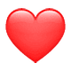 ❤️ Emoji Corazón Rojo en WhatsApp 2.19.7.