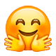 🤗 Emoji Rosto Abraçando na WhatsApp 2.19.7.