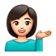💁🏻 Emoji Persona De Mostrador De Información: Tono De Piel Claro en WhatsApp 2.19.7.