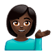 💁🏿 Emoji Persona De Mostrador De Información: Tono De Piel Oscuro en WhatsApp 2.19.7.