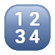 Emoji 🔢 Pulsante Con Numeri su WhatsApp 2.19.7.