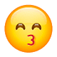 😙 Emoji küssendes Gesicht mit lächelnden Augen WhatsApp 2.19.7.