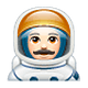 👨🏻‍🚀 Emoji Astronauta Hombre: Tono De Piel Claro en WhatsApp 2.19.7.