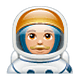 👨🏼‍🚀 Emoji Astronauta Hombre: Tono De Piel Claro Medio en WhatsApp 2.19.7.