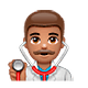Emoji 👨🏽‍⚕️ Operatore Sanitario: Carnagione Olivastra su WhatsApp 2.19.7.