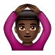 Emoji 🙆🏿‍♂️ Uomo Con Gesto OK: Carnagione Scura su WhatsApp 2.19.7.
