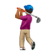 🏌🏾‍♂️ Emoji Golfer: mitteldunkle Hautfarbe WhatsApp 2.19.7.