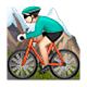 🚵🏻‍♂️ Emoji Mountainbiker: helle Hautfarbe WhatsApp 2.19.7.