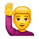 Emoji 🙋‍♂️ Uomo Con Mano Alzata su WhatsApp 2.19.7.