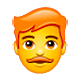 Emoji 👨‍🦰 Uomo: Capelli Rossi su WhatsApp 2.19.7.