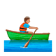 🚣🏽‍♂️ Emoji Mann im Ruderboot: mittlere Hautfarbe WhatsApp 2.19.7.
