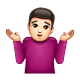 🤷🏻‍♂️ Emoji Hombre Encogido De Hombros: Tono De Piel Claro en WhatsApp 2.19.7.