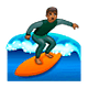 🏄🏾‍♂️ Emoji Homem Surfista: Pele Morena Escura na WhatsApp 2.19.7.