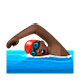 🏊🏿‍♂️ Emoji Homem Nadando: Pele Escura na WhatsApp 2.19.7.