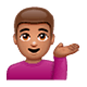 💁🏽‍♂️ Emoji Homem Com A Palma Virada Para Cima: Pele Morena na WhatsApp 2.19.7.